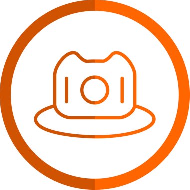 hat simgesi, vektör illüstrasyonu basit tasarım