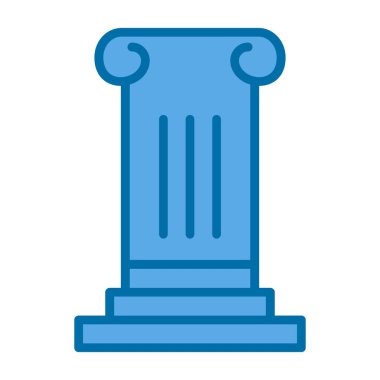 Sütun. Web simgesi basit illüstrasyon
