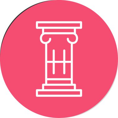 Sütun. Web simgesi basit illüstrasyon