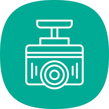 Kamera. Web simgesi basit illüstrasyon