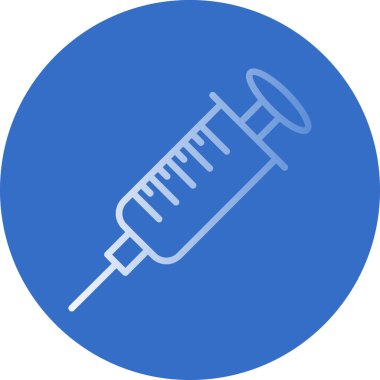Şırınga. Web simgesi basit illüstrasyon                