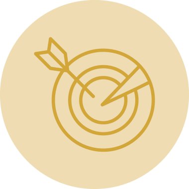 Hedef. Web simgesi basit illüstrasyon