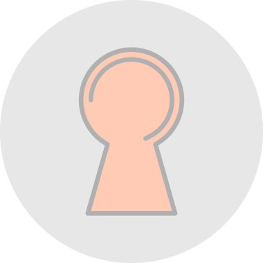 Anahtar simgesi vektör illüstrasyonu