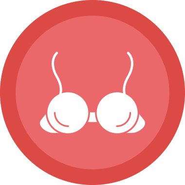 lingerine sembolü, sütyen simgesi, vektör çizimi 