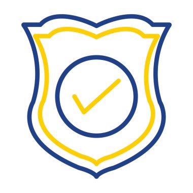 kalkan simgesi, vektör illüstrasyonu basit tasarım