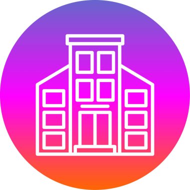 Daire. Web simgesi basit illüstrasyon