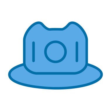 hat simgesi, vektör illüstrasyonu basit tasarım