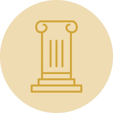 Sütun. Web simgesi basit illüstrasyon