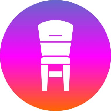 Sandalye. Web simgesi basit illüstrasyon                    