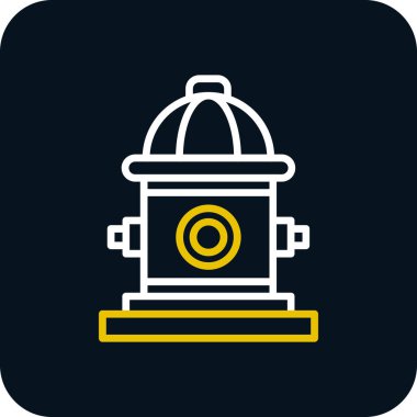 itfaiye musluğu simgesi, vektör illüstrasyonu 