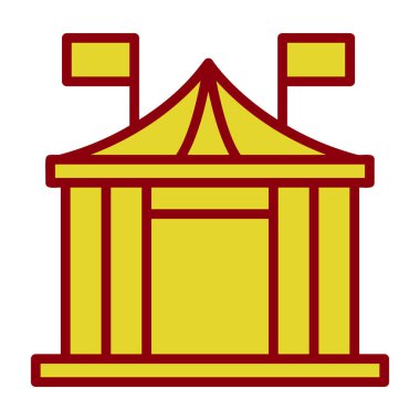 Sirk çizgisi vektör simgesi