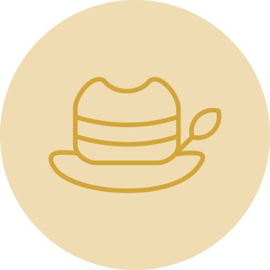 şapka düz simge, vektör, illüstrasyon