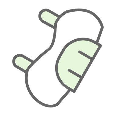 bebek çorapları renk çizgisi simgesi.