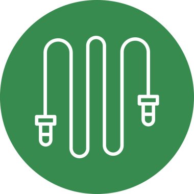 İp atlama ikonu. İzole vektör illüstrasyonu