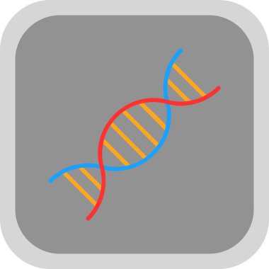 dna. Web simgesi basit illüstrasyon 