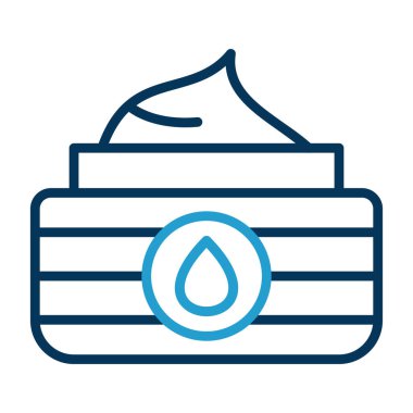 Yağlı su damlası vektörü beyaz arkaplanda izole edildi, su damlası işareti