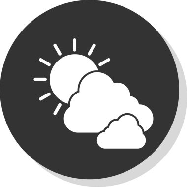 Hava durumu simgesi, vektör illüstrasyonu 