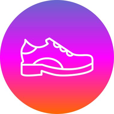 Ayakkabı. Web simgesi basit illüstrasyon 