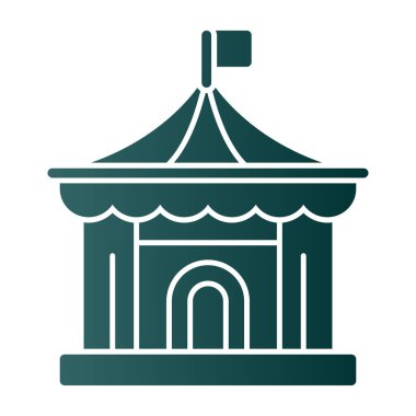 Sirk çizgisi vektör simgesi