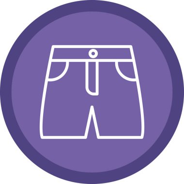 Modern Shorts simgesi, vektör illüstrasyonu basit tasarım