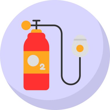 Yangın söndürücü. Web simgesi basit tasarım