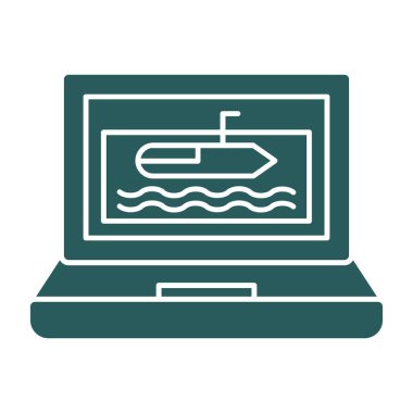 bot vektör düz simgesi