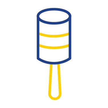 sarı ve mavi boya silindiri