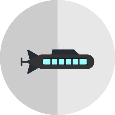 Denizaltı vektör simgesi 