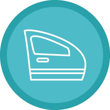 Araba kapısı. Web simgesi basit illüstrasyon