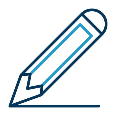 Kalem düz simge. Web vektörü basit illüstrasyon