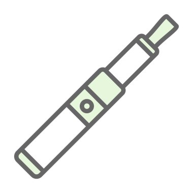 Elektronik sigara. Web simgesi basit illüstrasyon