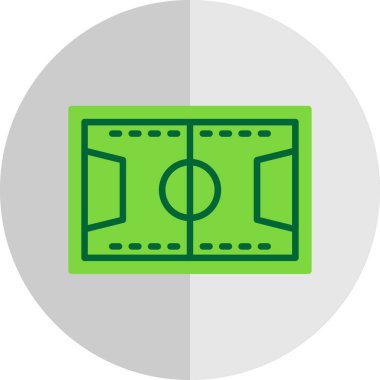 Web ve mobil için futbol düz simgesi