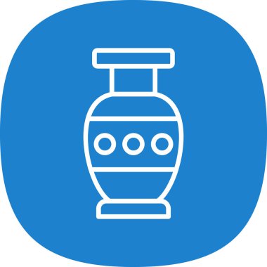 Güzel vazo simgesinin vektör illüstrasyonu             