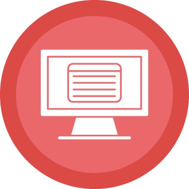 Dizüstü bilgisayar simgesi vektör çizimi