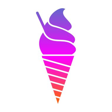 dondurma simgesi, vektör illüstrasyonu 