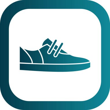 Ayakkabı. Web simgesi basit illüstrasyon 