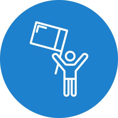 Bayrak Düz Vektör Simgesi