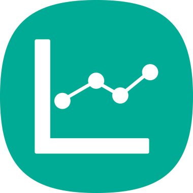 İş grafiği. Grafik düz simgesi