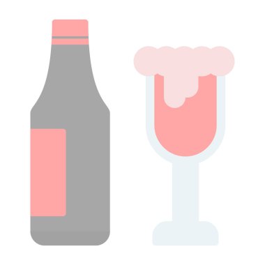 Bira bardağı ikonu. Ağ için bira vektör simgelerinin basit illüstrasyonu