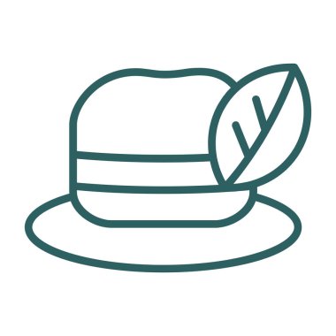 Şapka simgesi vektör illüstrasyon tasarımlı şapka