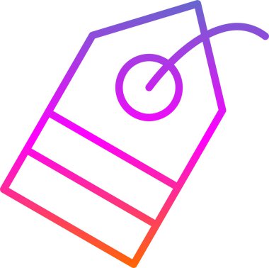 Etiket. Web simgesi basit tasarım