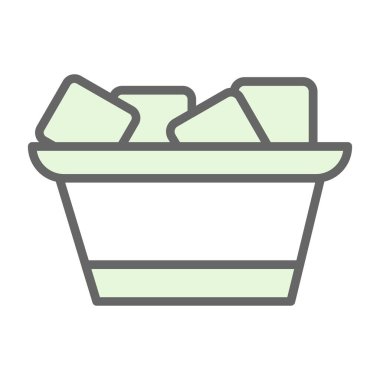 Bir karikatür çiçeğinin vektör çizimi