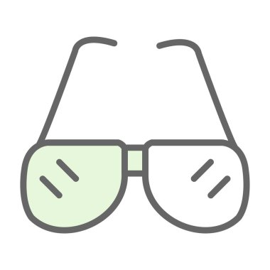 Gözlük. Web simgesi basit illüstrasyon 