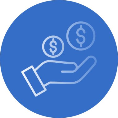 Dolar vektör simgesi modern basit tasarım