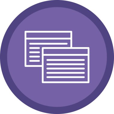 Web tarayıcı simgesi, vektör illüstrasyonu basit tasarım