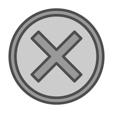 Haç. Web simgesi basit illüstrasyon