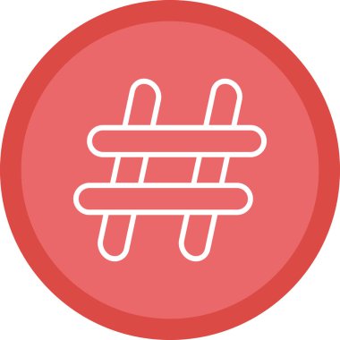 hashtag web simgesi, basit vektör illüstrasyonu
