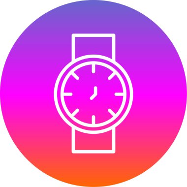 Kol saati simgesi basit tasarım 