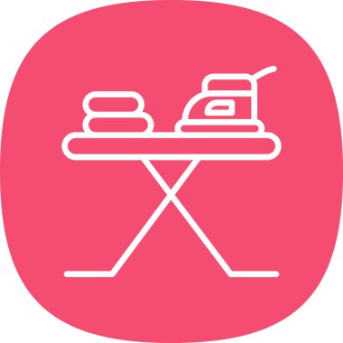 Demir tahta simgesi, vektör illüstrasyonu basit sanat tasarımı