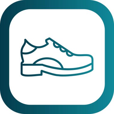 Ayakkabı. Web simgesi basit illüstrasyon 